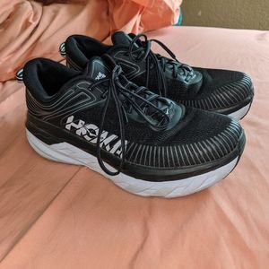 Hoka One One Bondi 7 Size 11 wide Black and White